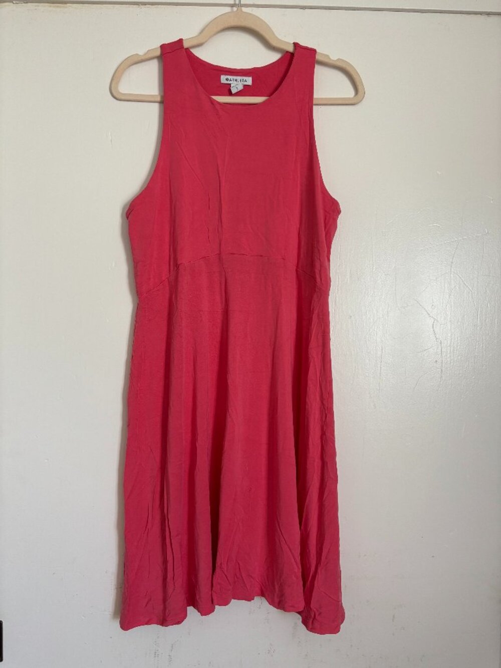 Athleta Santorini Thera Dress in Coral Pink, women's L